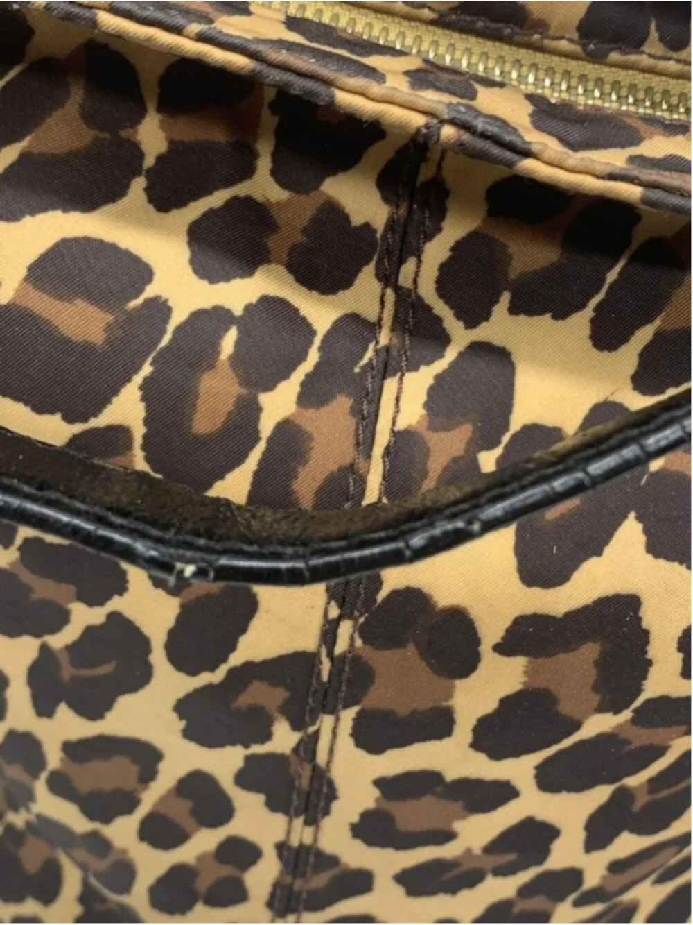 Kate Spade New York Leopard Print Nylon Hobo Bag